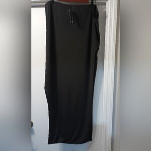 Fashion Nova "Here To Stay" Black Maxi Skirt NWT 3X